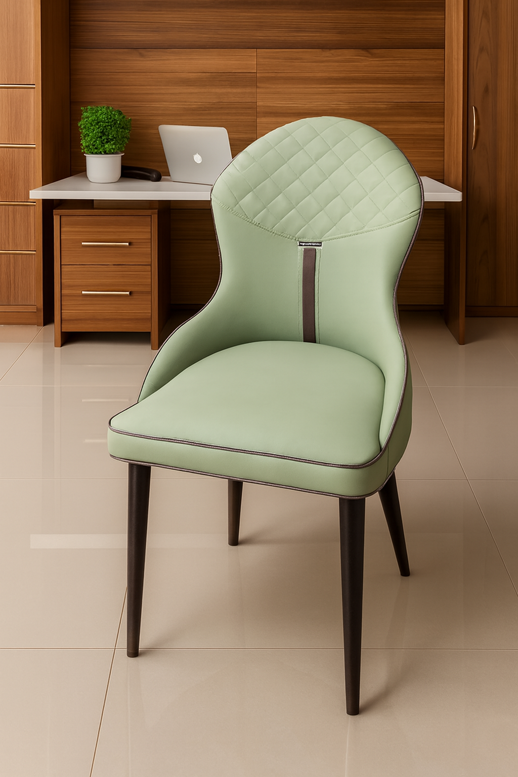 3-link heavy duty waiting bench, 2.4m boardroom table, Mahogany Coat HANGER, Headrest Office Chair, Wooden executive desk, dining table, high back executive chair, 15-locker filing cabinet,