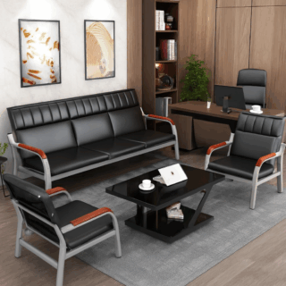 3-link heavy duty waiting bench, 2.4m boardroom table, Mahogany Coat HANGER, Headrest Office Chair, Wooden executive desk, dining table, high back executive chair, 15-locker filing cabinet,