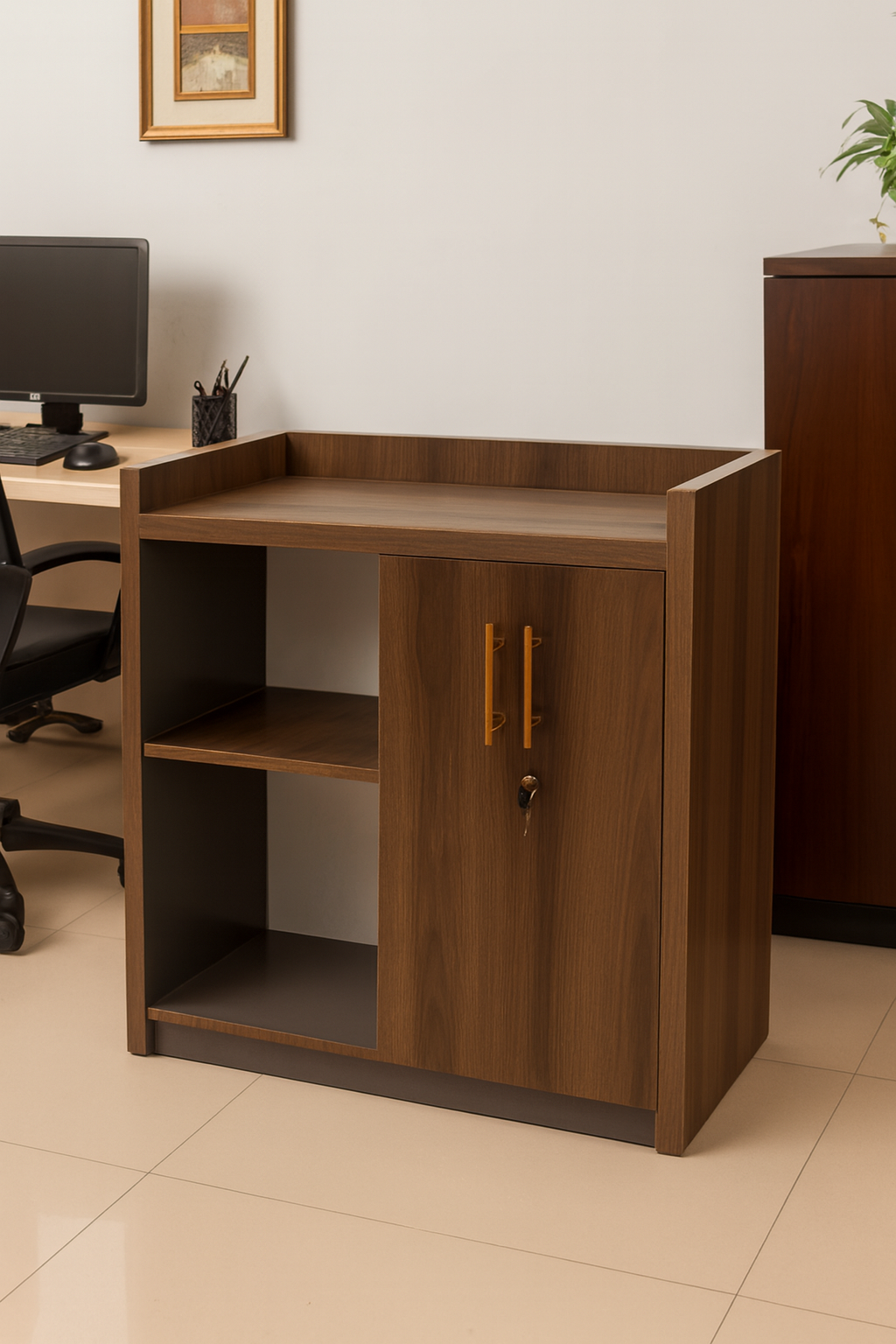 Hybrid Credenza with Drawers & Shelves