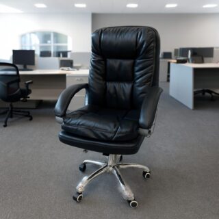 3-link heavy duty waiting bench, 2.4m boardroom table, Mahogany Coat HANGER, Headrest Office Chair, Wooden executive desk, dining table, high back executive chair, 15-locker filing cabinet,