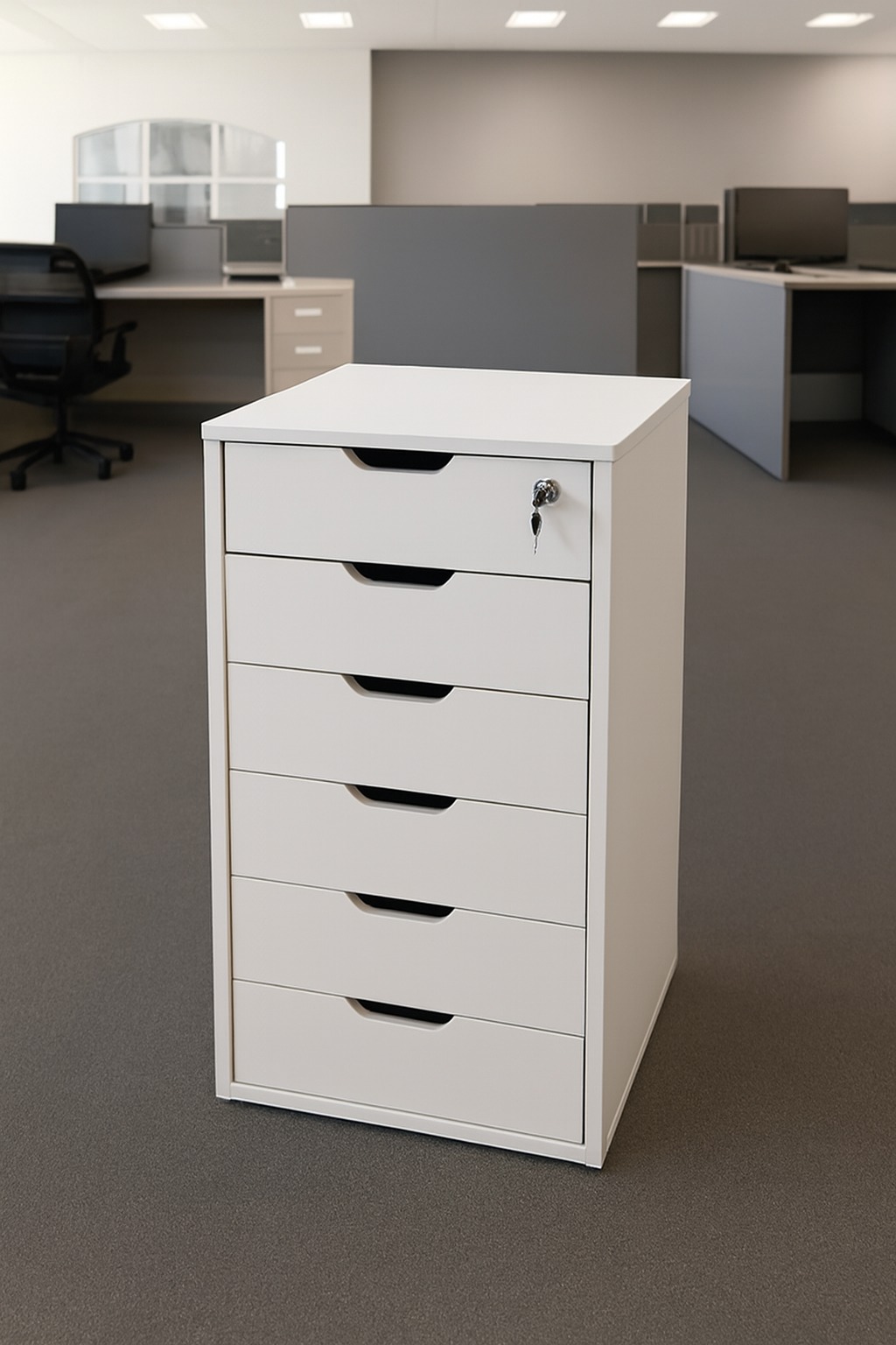 3-link heavy duty waiting bench, 2.4m boardroom table, Mahogany Coat HANGER, Headrest Office Chair, Wooden executive desk, dining table, high back executive chair, 15-locker filing cabinet,