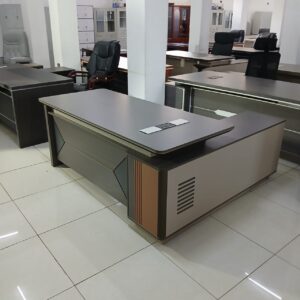 3-link heavy duty waiting bench, 2.4m boardroom table, Mahogany Coat HANGER, Headrest Office Chair, Wooden executive desk, dining table, high back executive chair, 15-locker filing cabinet,