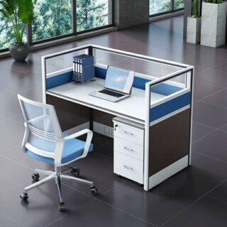 1.4m executive desk, 4 drawer steel cabinet, 4-way workstation, cashiers seats, headrest office chair, high back office chair,