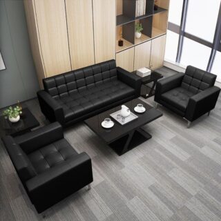 Executive Office sofas, marble table, wooden credenza, workstations, filing cabinets, executive desks, strong mesh, headrest chair,