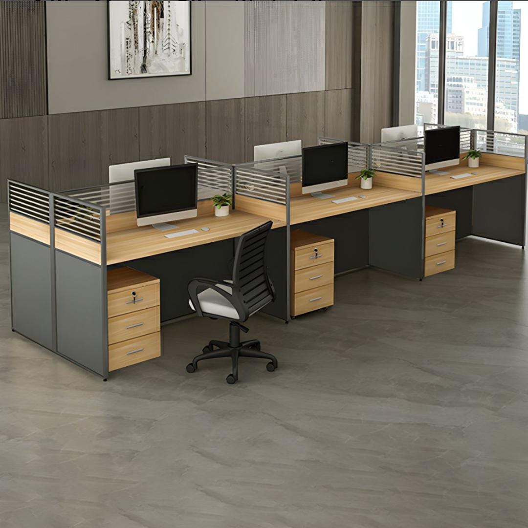 Reception desks, workstations, dining tables, coat hangers,
