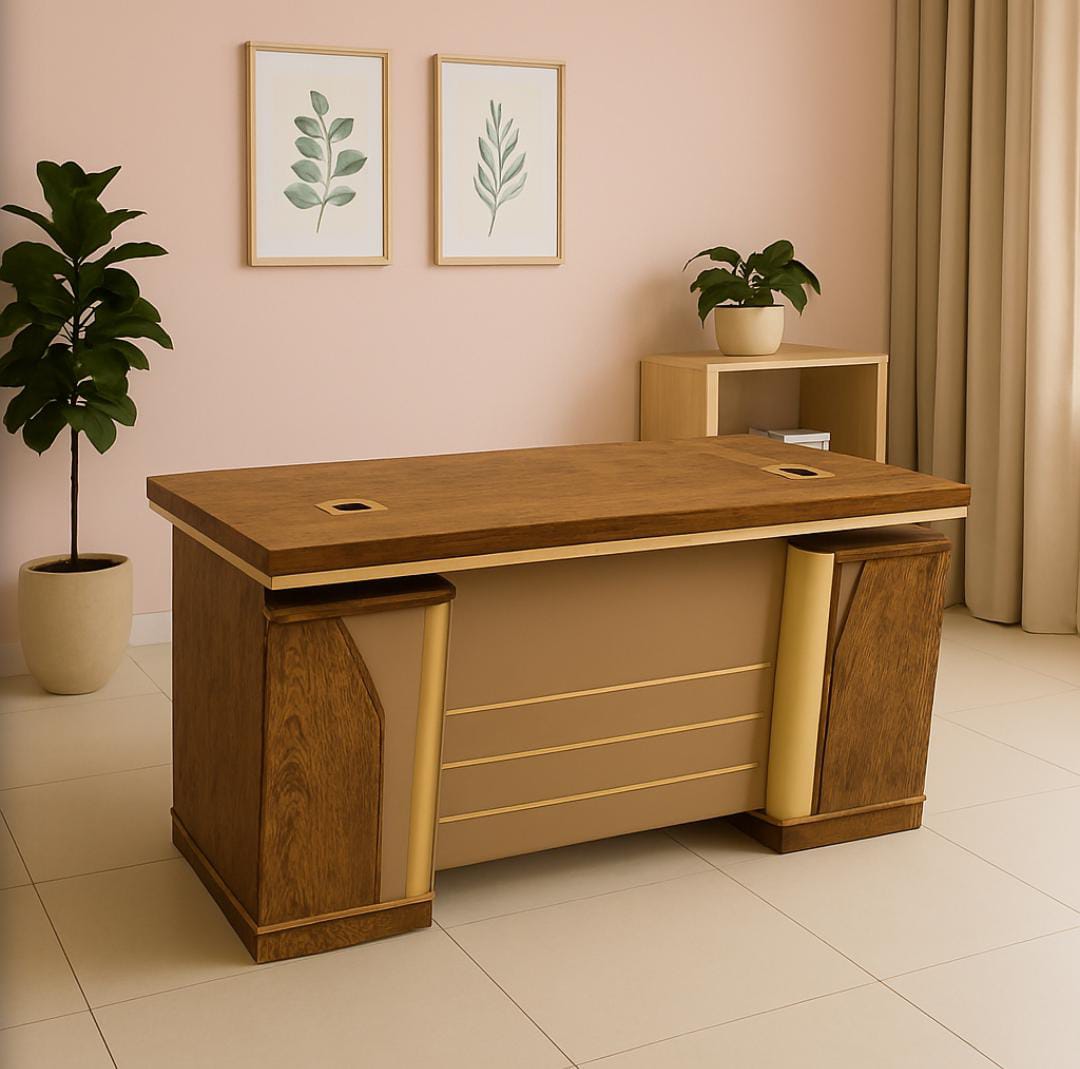 Reception desk, Executive desks, coat hangers, high back chairs, Eames dining set, filing cabinet, fireproof safe,