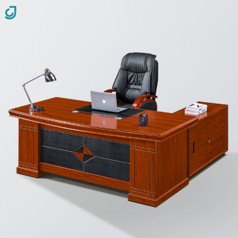 Reception desks, wooden credenza, filing cabinet, movable pedestal, CEOS Recliner seat, mesh chairs, mahogany coat hanger,