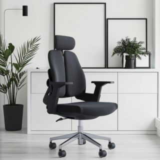 Reception desk, waiting chair, executive desk, mahogany coat hanger, wooden credenza, filling cabinet, fireproof safe,