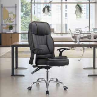 Dining table, Eames chair, Foldable training tables, mahogany coat hanger, filling cabinet, wooden credenza,