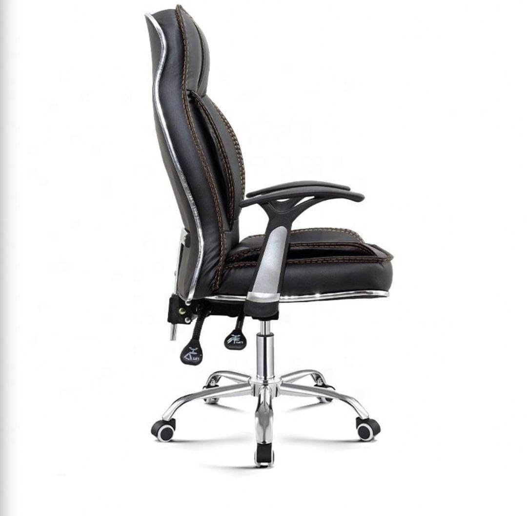 Dining table, Eames chair, Foldable training tables, mahogany coat hanger, filling cabinet, wooden credenza,