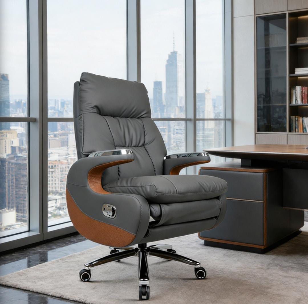 2-Way workstation, wooden credenza, filing cabinet, headrest chair, Eames seats, dining table, foldable Electric Table,