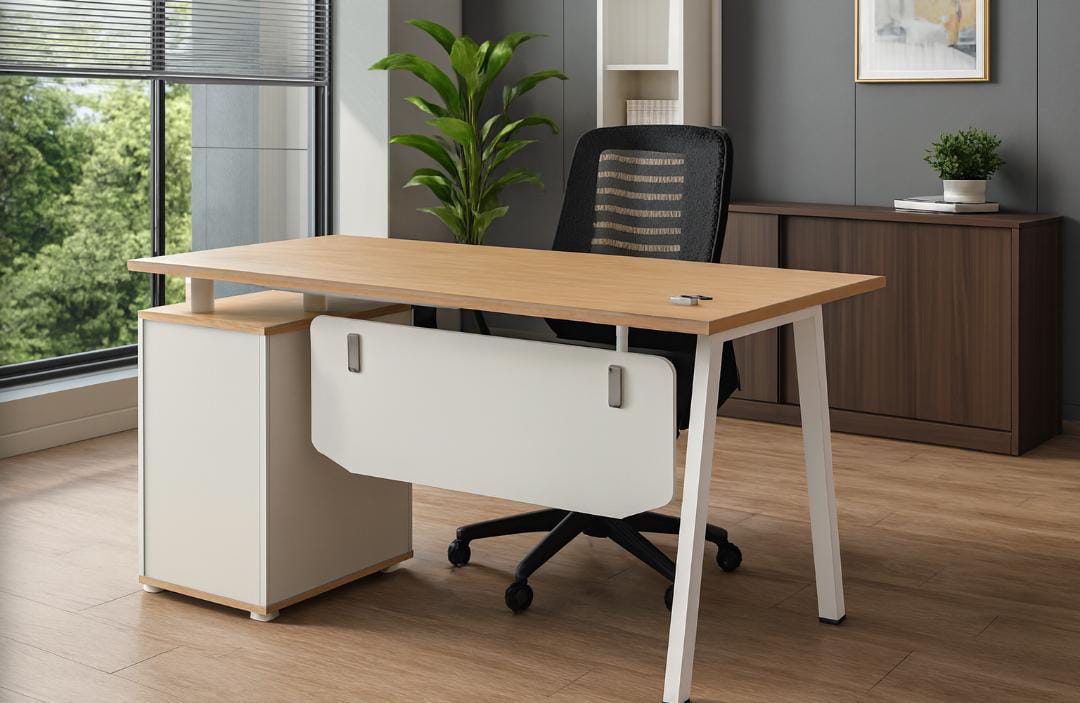 Workstations, Reception desk, marble table, filing cabinet, high back chairs, foldable electric table, foldable seat,