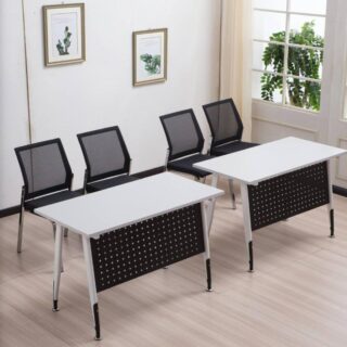 Mahogany coat hanger, Filing cabinet, Fireproof safe, 2-door wooden credenza, Mesh chair, Headrest chair, Movable pedestal,