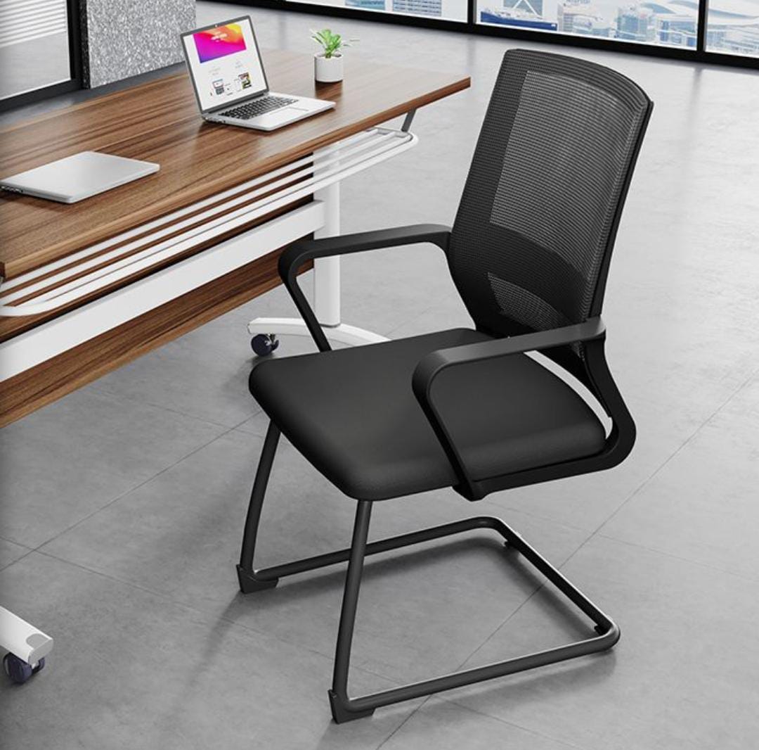 1-way workstation, Cashier seat, fireproof safe, reception office desk, tosca visitors seat, Mahogany coat hangers,