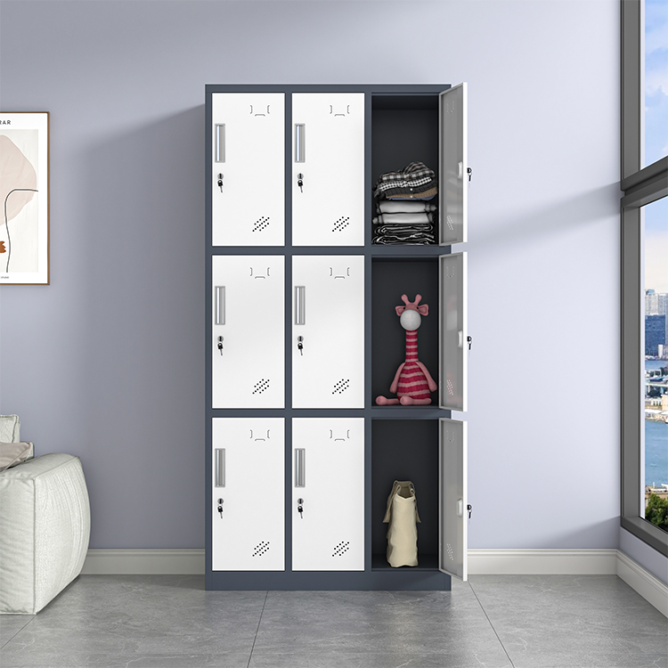 9-Lockers Metallic Office Filing Cabinet