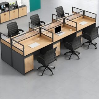 4-Way Office workstation, Filing cabinet, Dressing table, 2-Door wooden credenza, Headrest chair, Fireproof safe,
