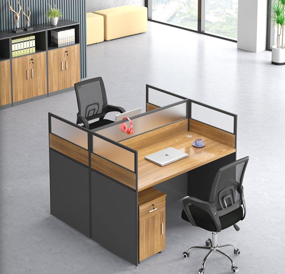 2-way office workstation, Reception desk, Filing cabinets, Eames chairs, Executive desks, Movable pedestal, 2-door wooden credenza, Headrest chairs, Outdoor set,