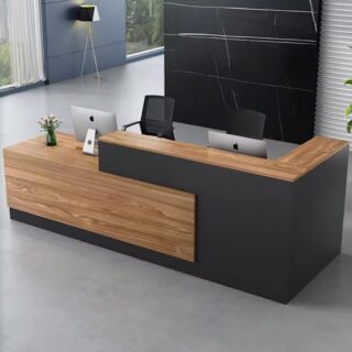 4-way curved workstation, Fireproof safe, Mable dining table, Mesh chair, Mahogany coat hanger, Filing cabinet, foldable training table, 1.2m reception desk,