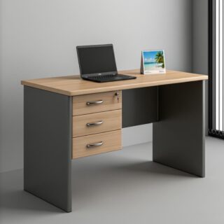 4-Way workstation, Reception desk, Movable pedestal, 2-Door wooden credenza, Executive desks, Office chairs, Dressing table, Fireproof safe, Filing cabinet,