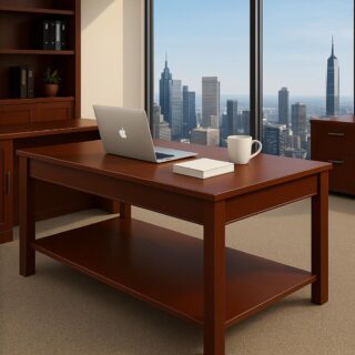 Mahogany coat hanger, Filing cabinet, Executive desk, Office desks, 2-Door wooden credenza, Movable pedestal, Foldable training seat, Gaming chairs, Reception desk, Workstations,