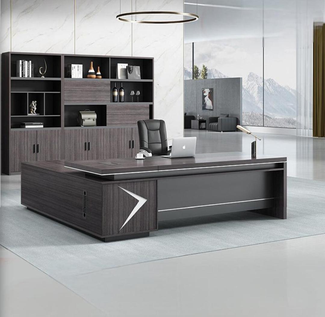 Mahogany coat hanger, Dining table, Dressing table, 2-Way workstation, Reception desk, CEO Recliner seat, 2-Door wooden credenza, Boardroom table, Conference seats,