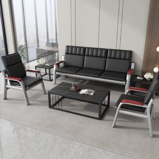 Reception desk, Workstation, Adjustable electric table, Executive desks, Filing cabinet, Mahogany coat hanger, Movable pedestal, Eames seats, Dining table, Waiting bench,