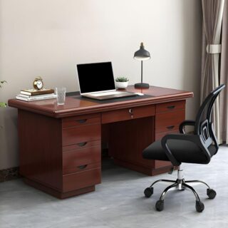 Waiting bench, Reception desk, Filing cabinets, Office chairs, Eames seats, White foldable table, Dining table,