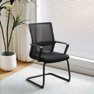 Dual orthopedic chair, Reception desk, Waiting sofa, Workstation, Fireproof safe, Movable pedestal, 2-Door wooden credenza, File cabinet, Coat hangers,