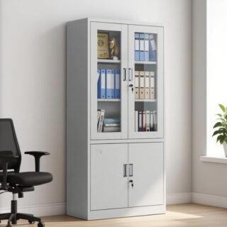 Reception desk, Workstation, Boardroom table, Waiting sofa, Office chairs, Filing cabinet, Mahogany coat hanger, Movable pedestal,