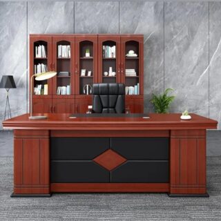 Reception desk, Workstations, Coat hangers, Waiting bench, Conference chairs, Boardroom table, Dressing table,
