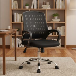 Boardroom table, Tosca visitors seat, Banquet visitors seats, Catalina visitors seat, Reception desk, Workstations, Coat hangers, File cabinet, Fireproof safe,