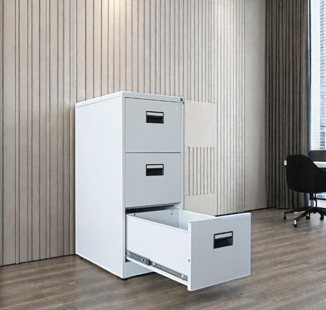 Reception desk, Workstations, Waiting bench, Coat hangers, Movable pedestal, 2-Door wooden credenza, Filing cabinet,