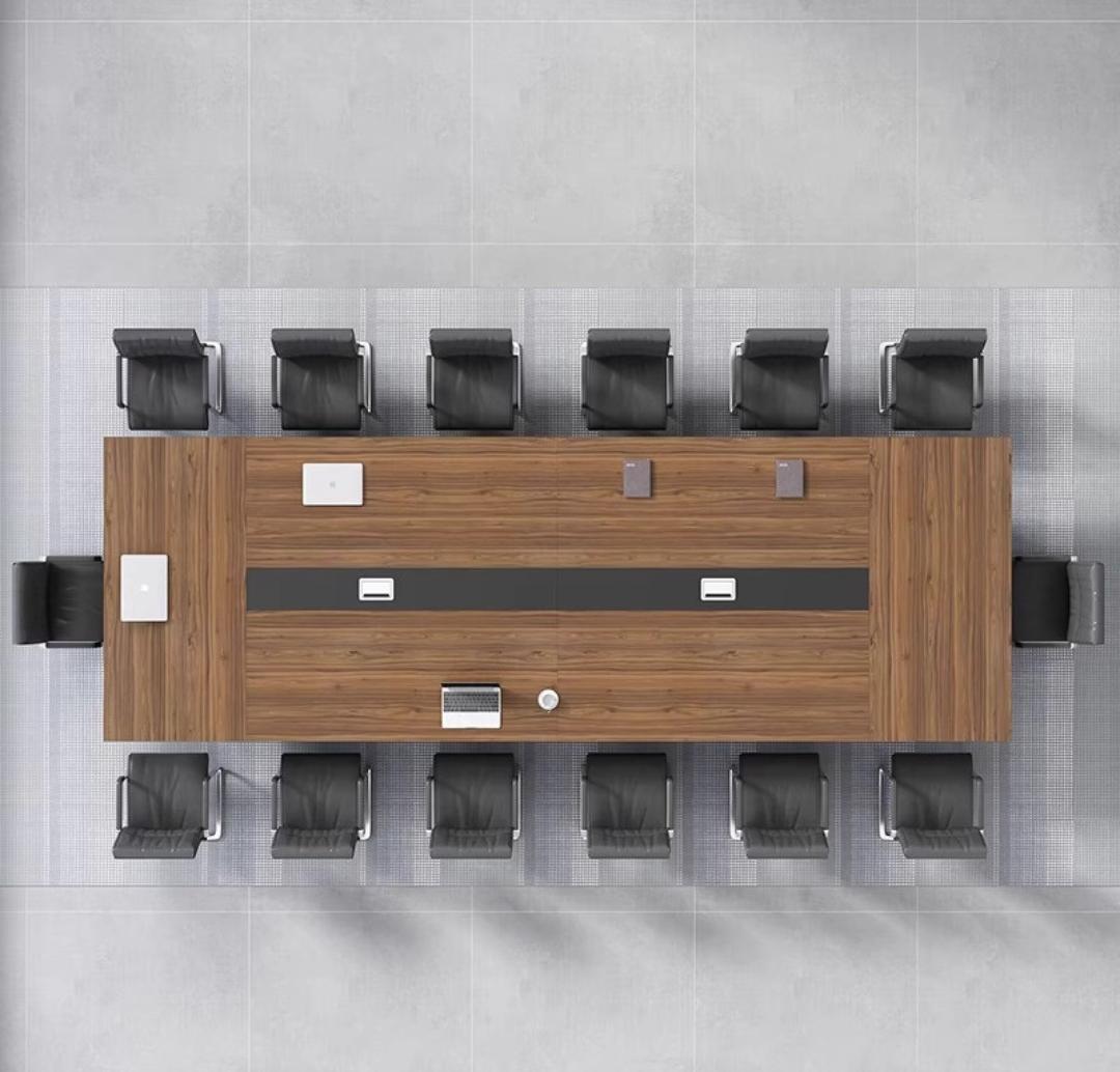 Workstations, Reception desk, Movable pedestal ,Filing cabinet 2-Door wooden credenza, Office chairs, Executive desk,
