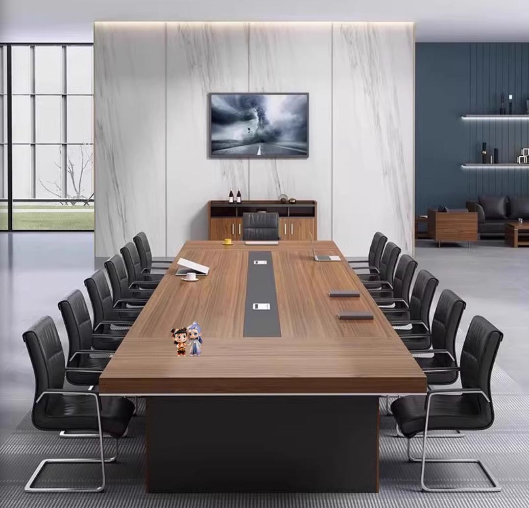 Workstations, Reception desk, Movable pedestal ,Filing cabinet 2-Door wooden credenza, Office chairs, Executive desk,