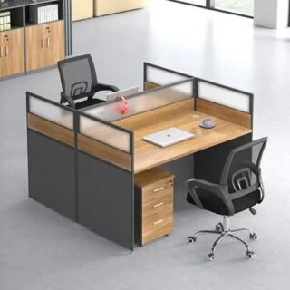 Waiting sofa, Reception desk, Workstation, Dressing table, Mahogany coat hanger, Movable pedestal, 2-Door wooden credenza,