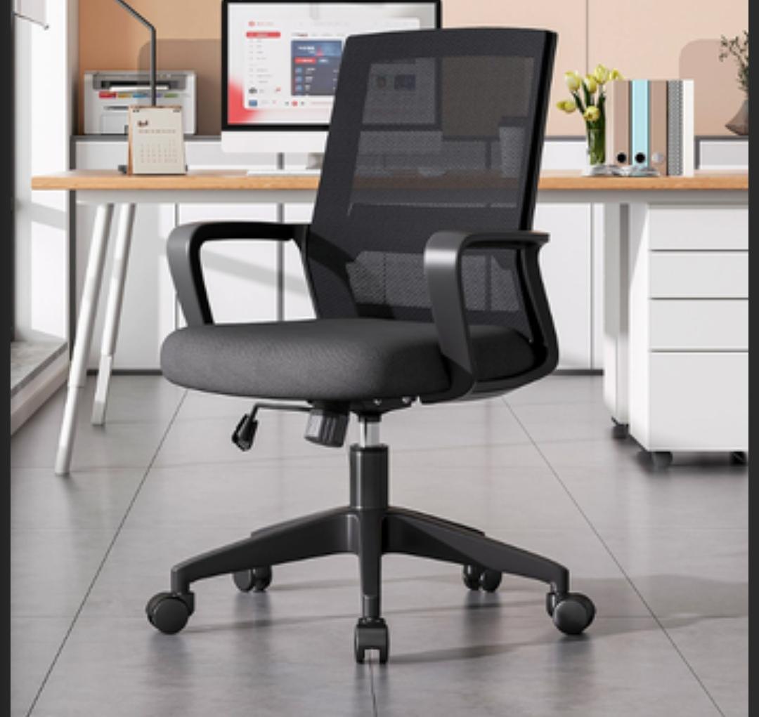 Workstations, Reception desk, Waiting bench, Boardroom table, Conference seats, Coat hangers, Filing cabinet,