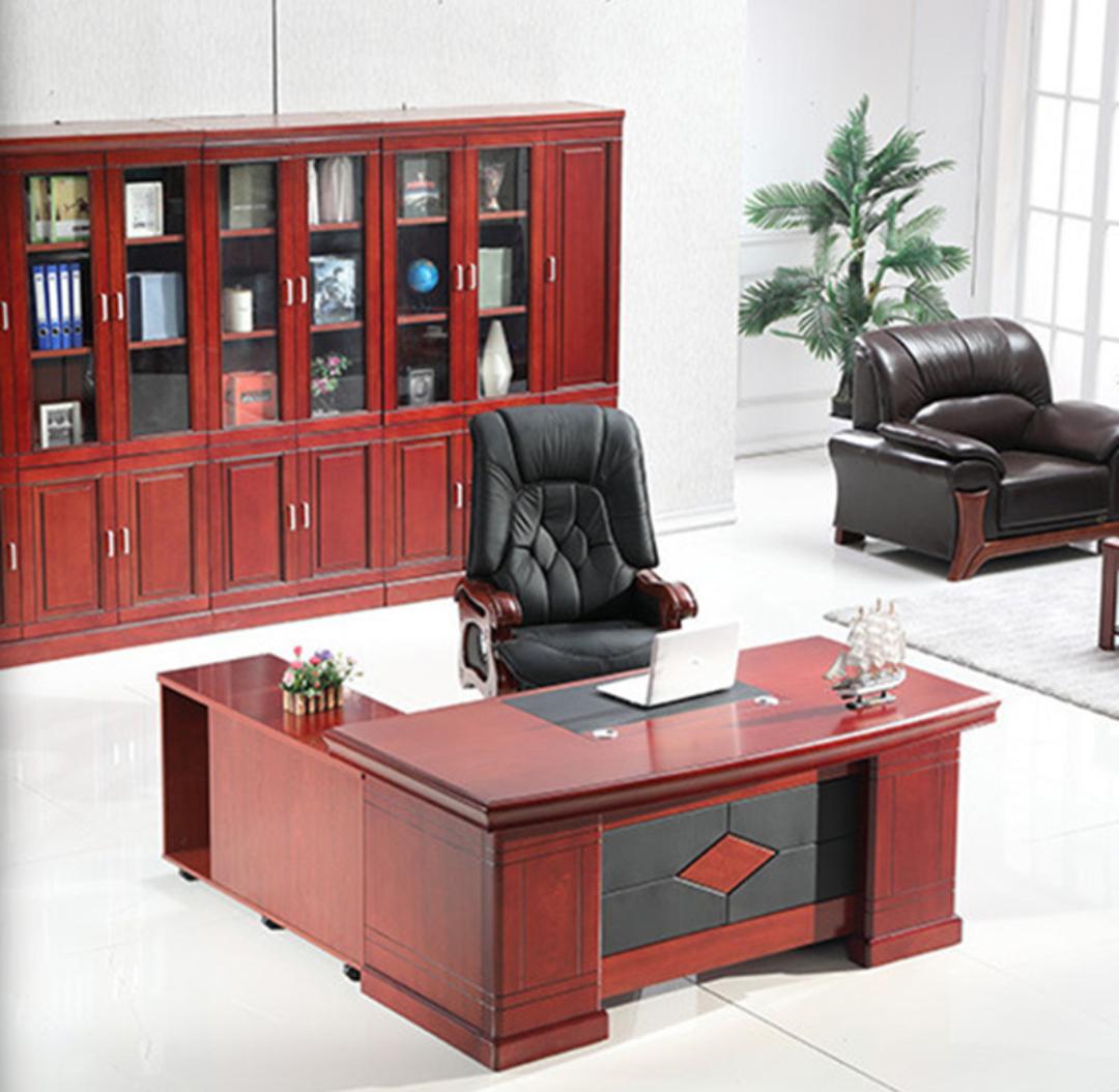 Mahogany coat hanger, Filing cabinet, Dining table, Dressing table, Height adjustable Electric table, Office chairs, Boardroom table, 2-Door wooden credenza,