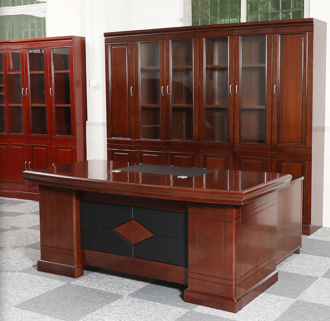 Mahogany coat hanger, Filing cabinet, Dining table, Dressing table, Height adjustable Electric table, Office chairs, Boardroom table, 2-Door wooden credenza,