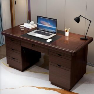 Executive office desk, Office chairs, Reception desk, 2-Way office workstation, Mahogany coat hanger, Movable pedestal, Electric Adjustable table, Filing cabinet, Fireproof safe,